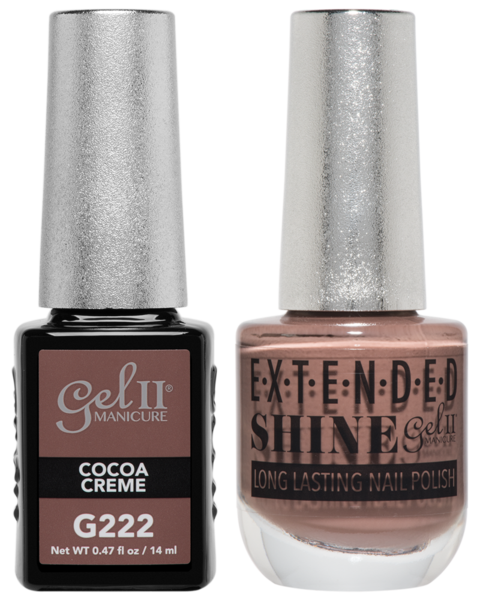 Gel II Manicure And Extended Shine, G222, Cocoa Creme, 0.47oz KK