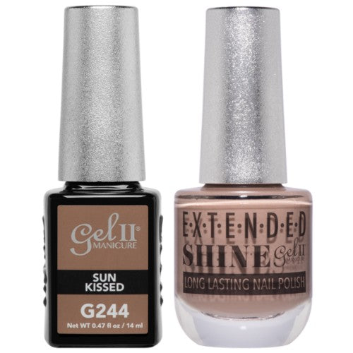 Gel II Manicure And Extended Shine, G244, True Beauty Nude Collection, Sun Kissed, 0.47oz KK