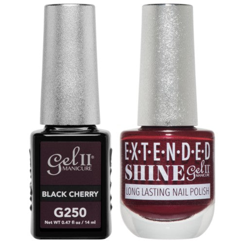 Gel II Manicure And Extended Shine, G250, True Beauty Nude Collection, Black Cherry, 0.47oz KK