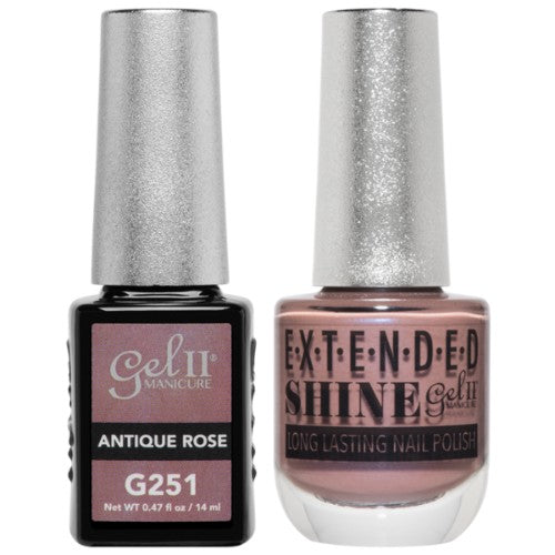 Gel II Manicure And Extended Shine, G251, True Beauty Nude Collection, Antique Rose, 0.47oz KK