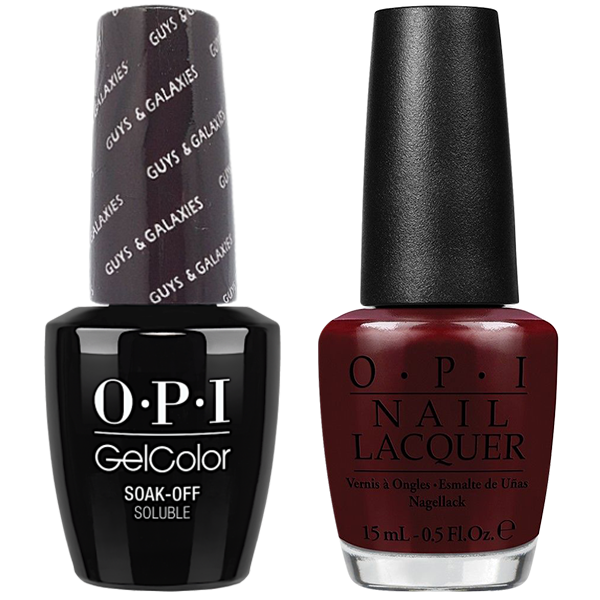 OPI GelColor And Nail Lacquer, G34, Guys & Galaxies, 0.5oz