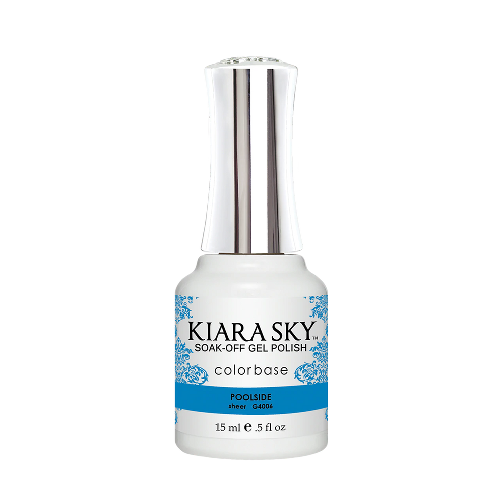 Kiara Sky Gel Polish, Jelly Collection, G4006, Poolside, 0.5oz MH1004