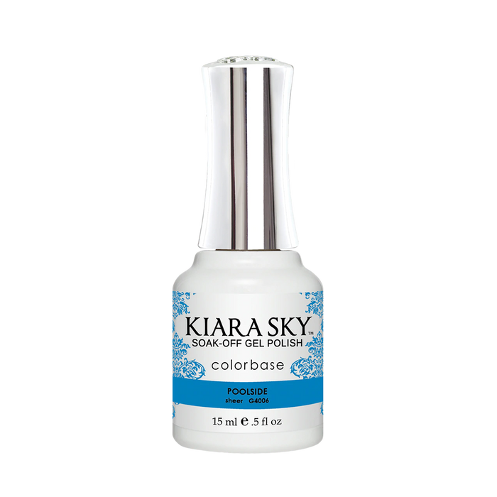 Kiara Sky Gel Polish, Jelly Collection, G4006, Poolside, 0.5oz MH1004