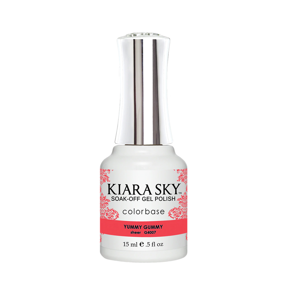 Kiara Sky Gel Polish, Jelly Collection, G4007, Yummy Gummy, 0.5oz MH1004