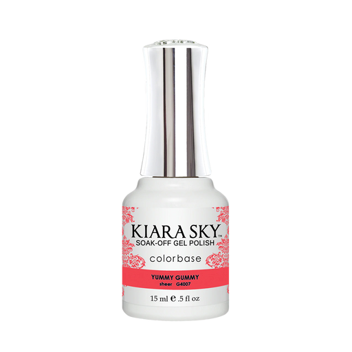 Kiara Sky Gel Polish, Jelly Collection, G4007, Yummy Gummy, 0.5oz MH1004