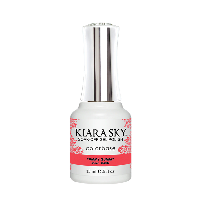 Kiara Sky Gel Polish, Jelly Collection, G4007, Yummy Gummy, 0.5oz MH1004