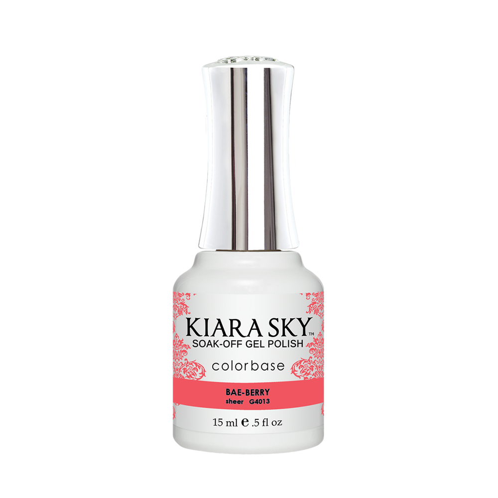 Kiara Sky Gel Polish, Jelly Collection, G4013, Bae-Berry, 0.5oz MH1004