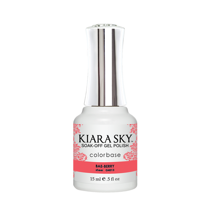 Kiara Sky Gel Polish, Jelly Collection, G4013, Bae-Berry, 0.5oz MH1004