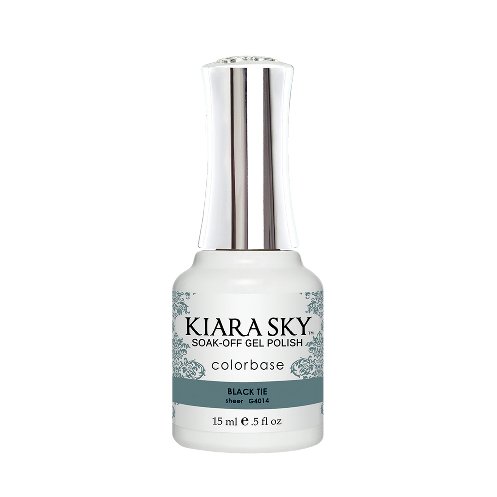 Kiara Sky Gel Polish, Jelly Collection, G4014, Black Tie, 0.5oz MH1004
