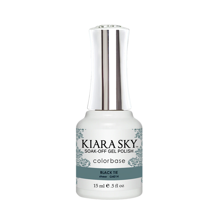Kiara Sky Gel Polish, Jelly Collection, G4014, Black Tie, 0.5oz MH1004