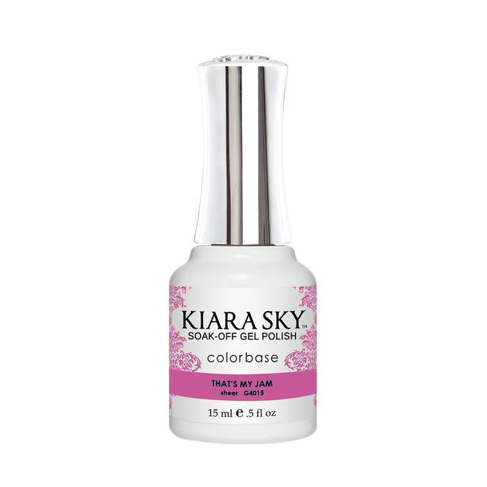 Kiara Sky Gel Polish, Jelly Collection, G4015, That's My Jam, 0.5oz MH1004