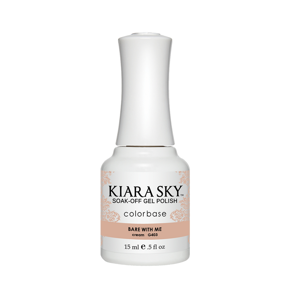 Kiara Sky Gel Polish, G403, Bare With Me, 0.5oz MH1004