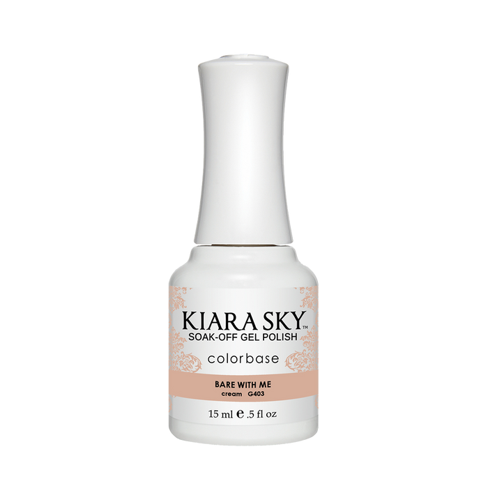Kiara Sky Gel Polish, G403, Bare With Me, 0.5oz MH1004