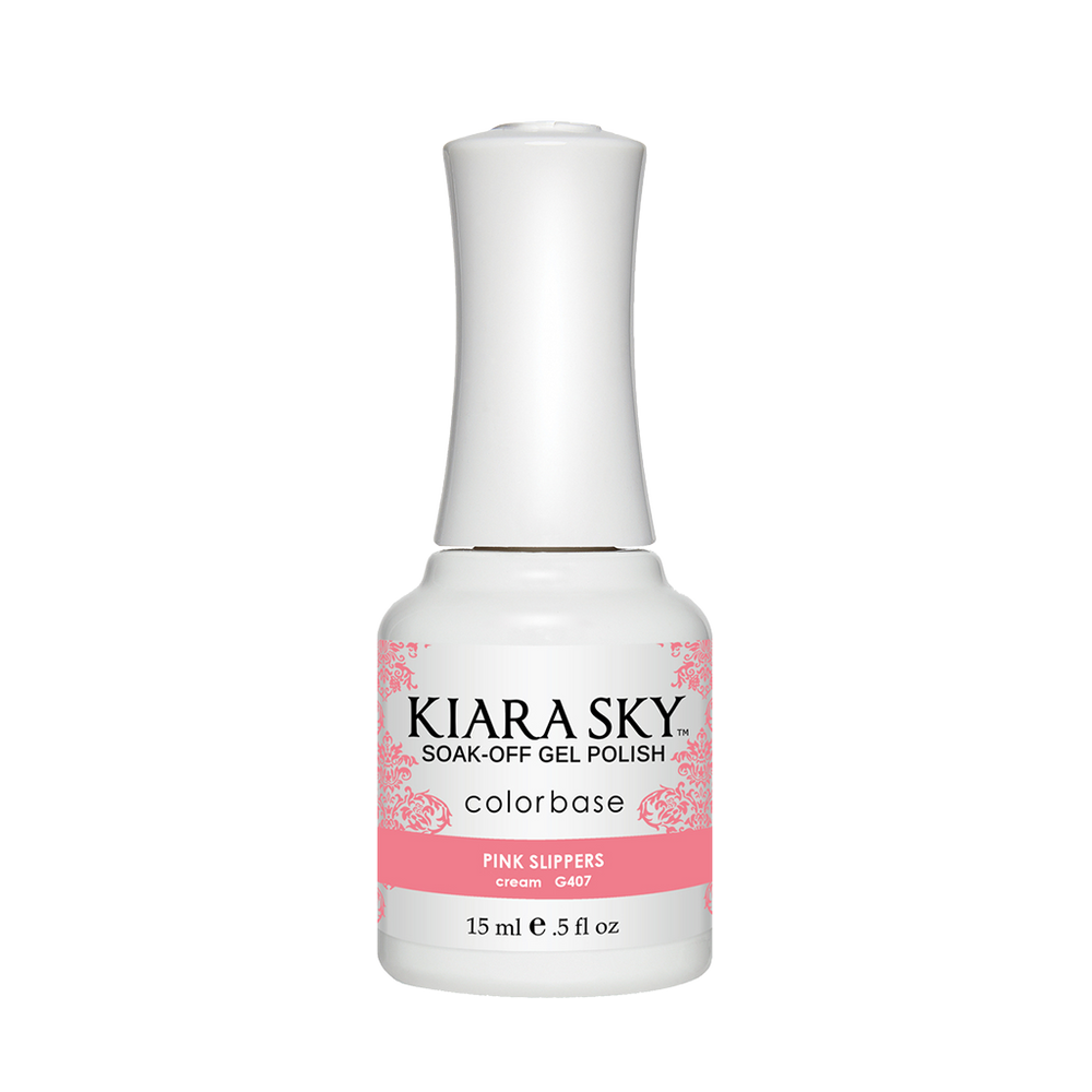 Kiara Sky Gel Polish, G407, Pink Slipper, 0.5oz MH1004