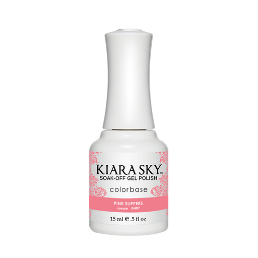 Kiara Sky Gel Polish, G407, Pink Slipper, 0.5oz MH1004