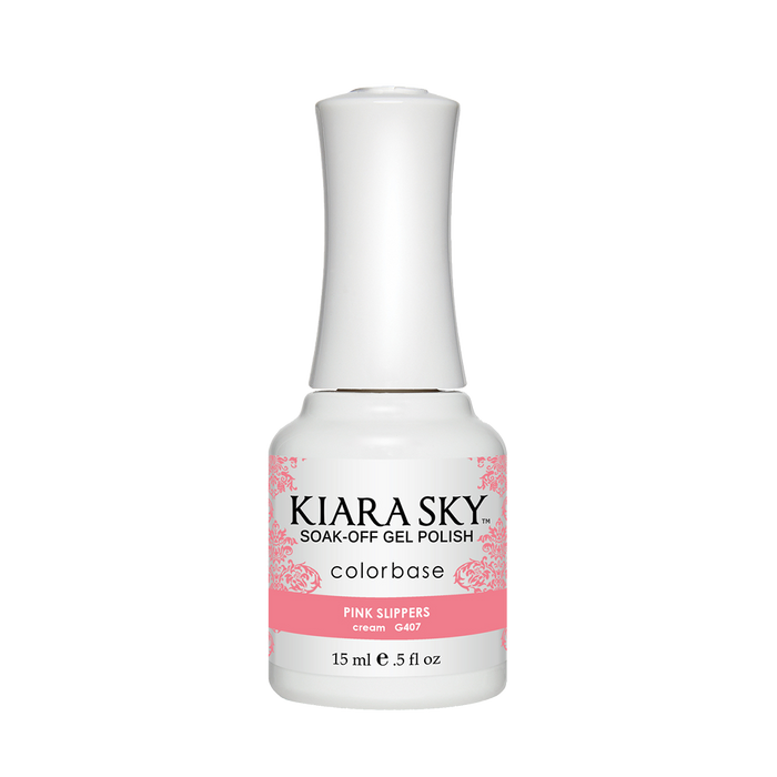 Kiara Sky Gel Polish, G407, Pink Slipper, 0.5oz MH1004