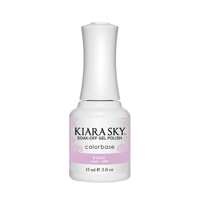 Kiara Sky Gel Polish, G409, D'lilac, 0.5oz MH1004