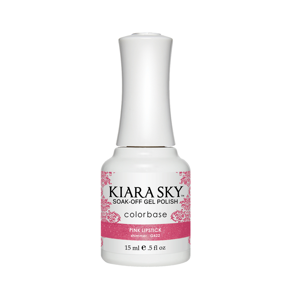 Kiara Sky Gel Polish, G422, Pink Lipstick, 0.5oz MH1004