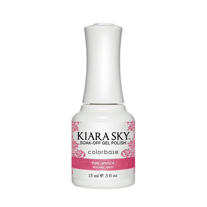 Kiara Sky Gel Polish, G422, Pink Lipstick, 0.5oz MH1004