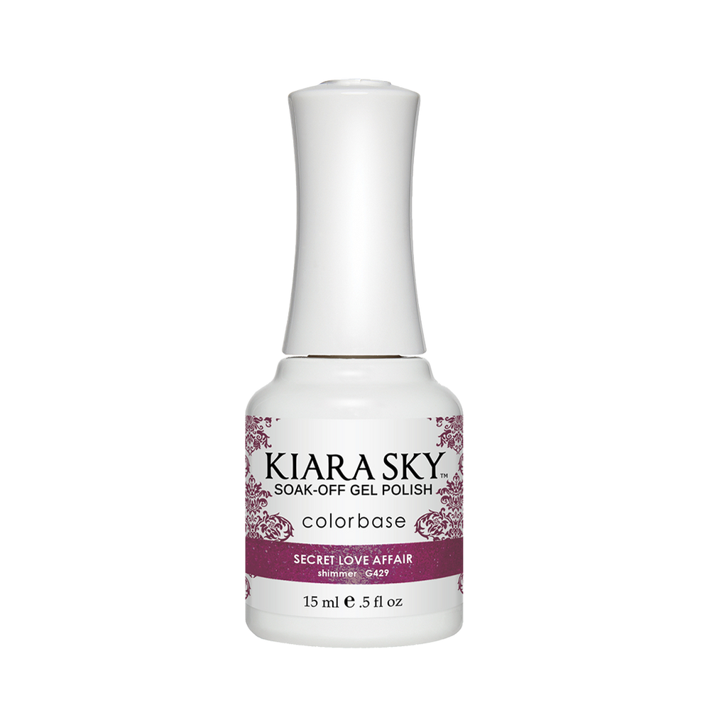 Kiara Sky Gel Polish, G429, Secret Love Affair, 0.5oz MH1004