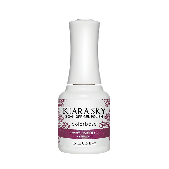 Kiara Sky Gel Polish, G429, Secret Love Affair, 0.5oz MH1004