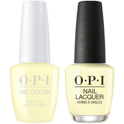 OPI GelColor And Nail Lacquer, Grease Collection, G42, Meet A Boy Cute As Can Be, 0.5oz