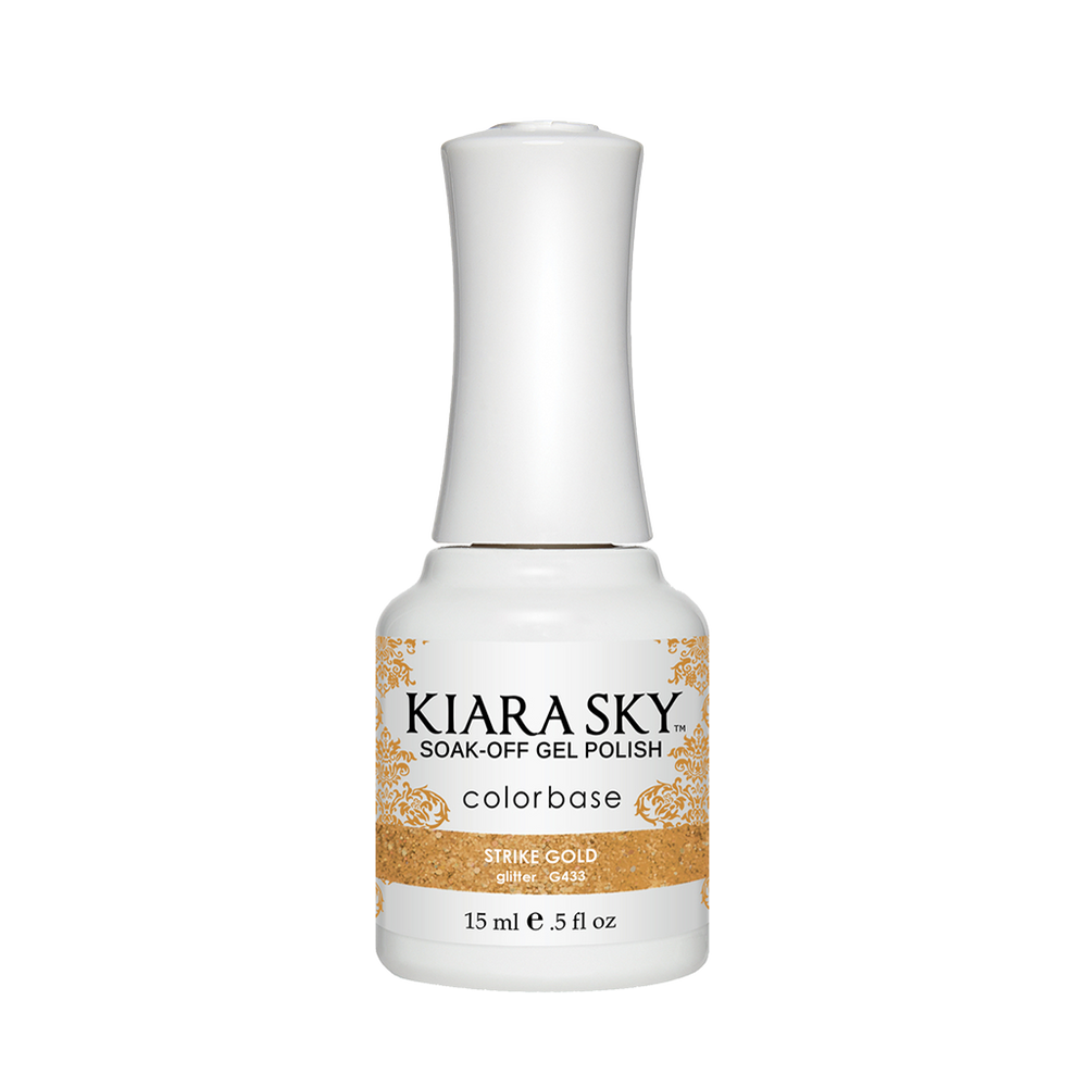 Kiara Sky Gel Polish, G433, Strike Gold, 0.5oz MH1004