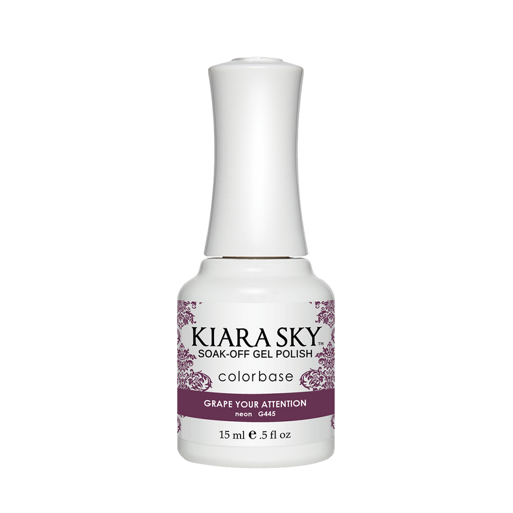 Kiara Sky Gel Polish, G445, Grape You Attention, 0.5oz MH1004
