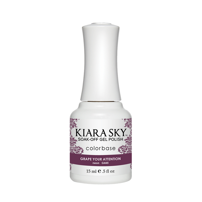 Kiara Sky Gel Polish, G445, Grape You Attention, 0.5oz MH1004
