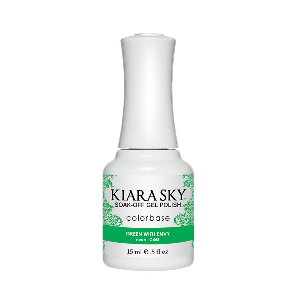 Kiara Sky Gel Polish, G448, Green With Eny, 0.5oz MH1004