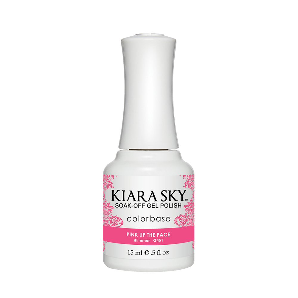 Kiara Sky Gel Polish, G451, Pink Up The Face, 0.5oz MH1004