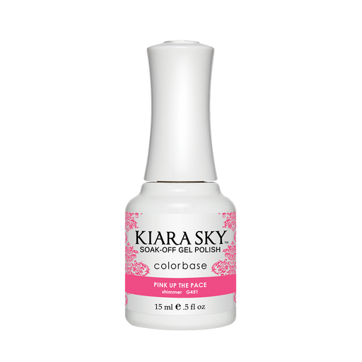 Kiara Sky Gel Polish, G451, Pink Up The Face, 0.5oz MH1004