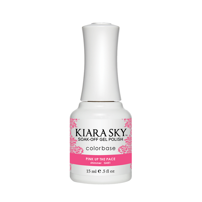 Kiara Sky Gel Polish, G451, Pink Up The Face, 0.5oz MH1004