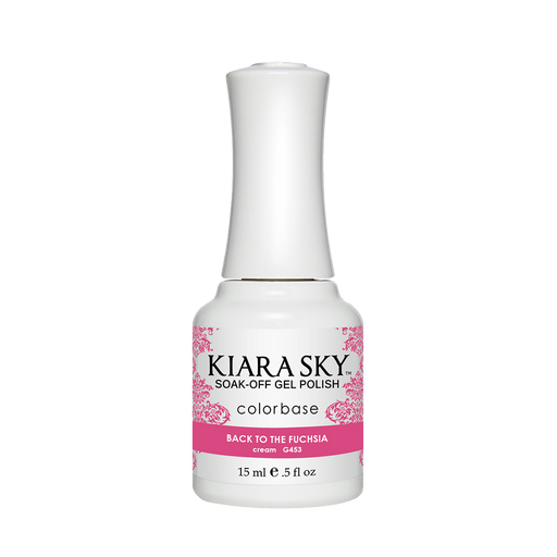 Kiara Sky Gel Polish, G453, Back To Fuchsia, 0.5oz MH1004