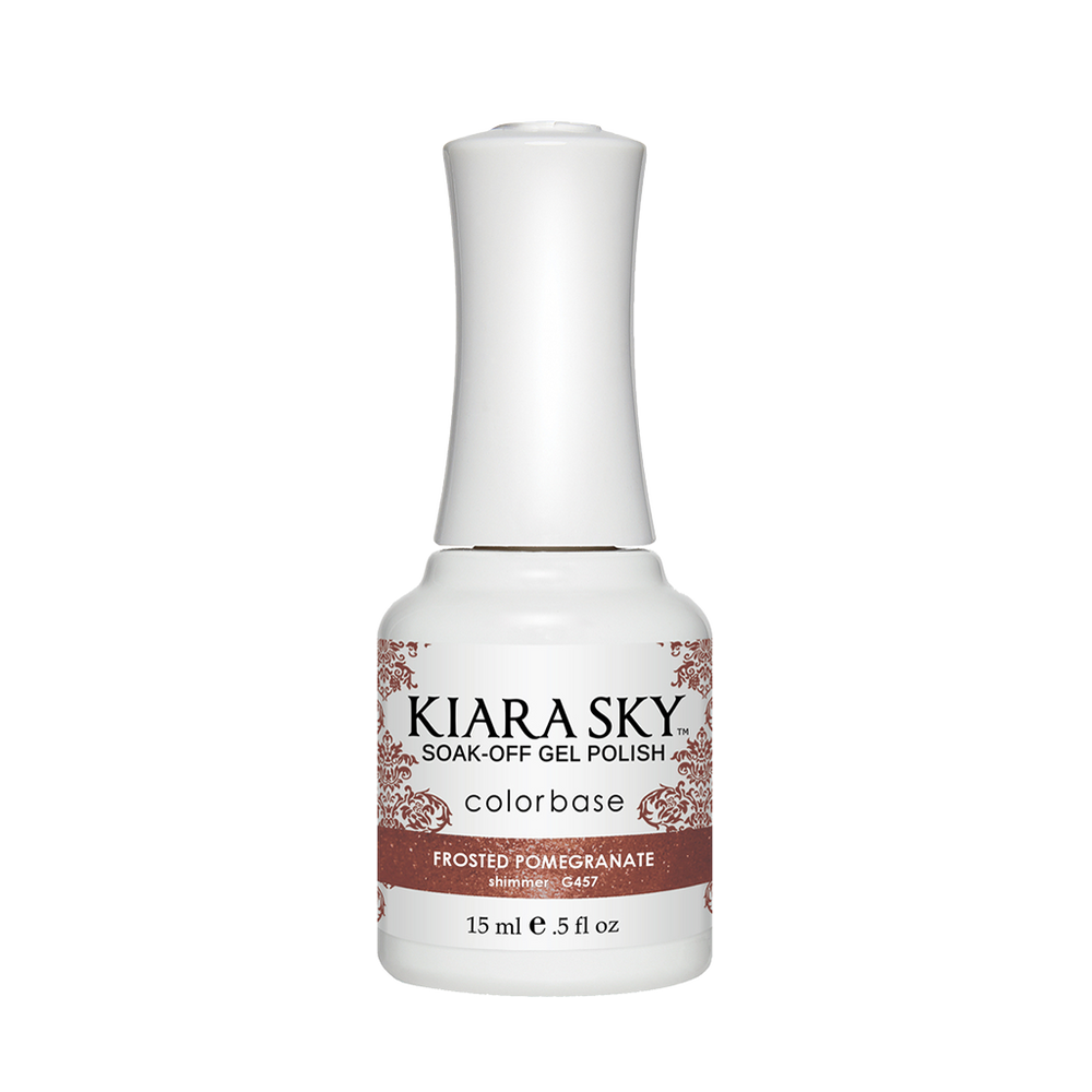 Kiara Sky Gel Polish, G457, Frosted Pomegranate, 0.5oz MH1004