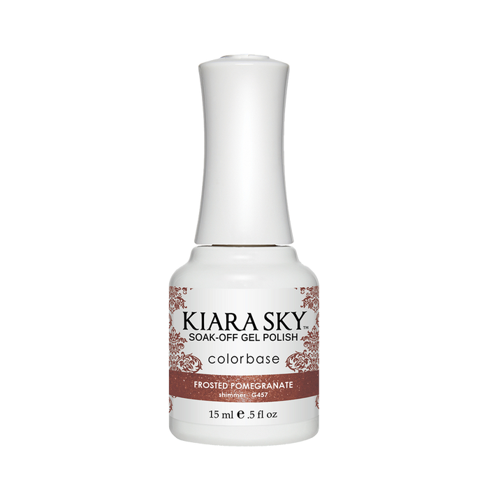 Kiara Sky Gel Polish, G457, Frosted Pomegranate, 0.5oz MH1004