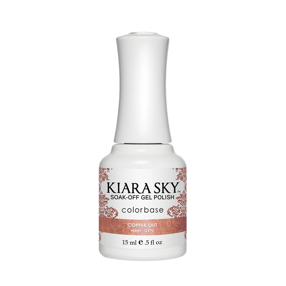 Kiara Sky Gel Polish, G470, Copper Out, 0.5oz MH1004