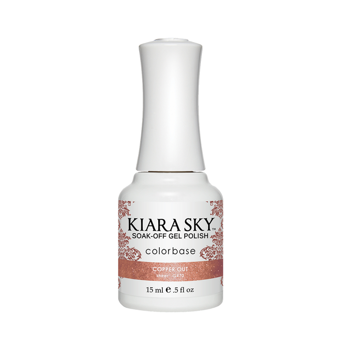Kiara Sky Gel Polish, G470, Copper Out, 0.5oz MH1004