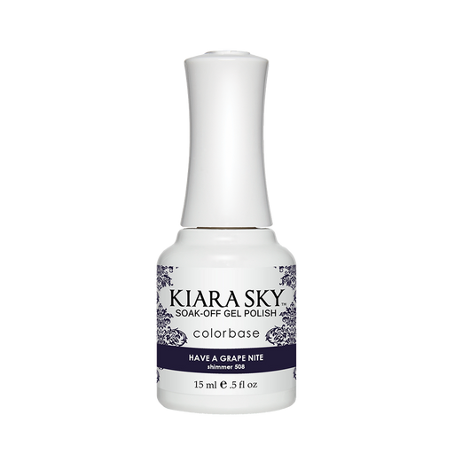 Kiara Sky Gel Polish, G508, Have A Grape Nite, 0.5oz MH1004