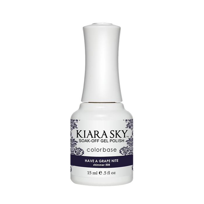 Kiara Sky Gel Polish, G508, Have A Grape Nite, 0.5oz MH1004