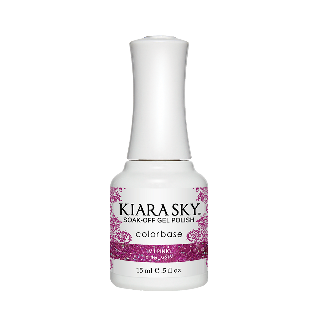 Kiara Sky Gel Polish, G518, V.I.Pink, 0.5oz MH1004