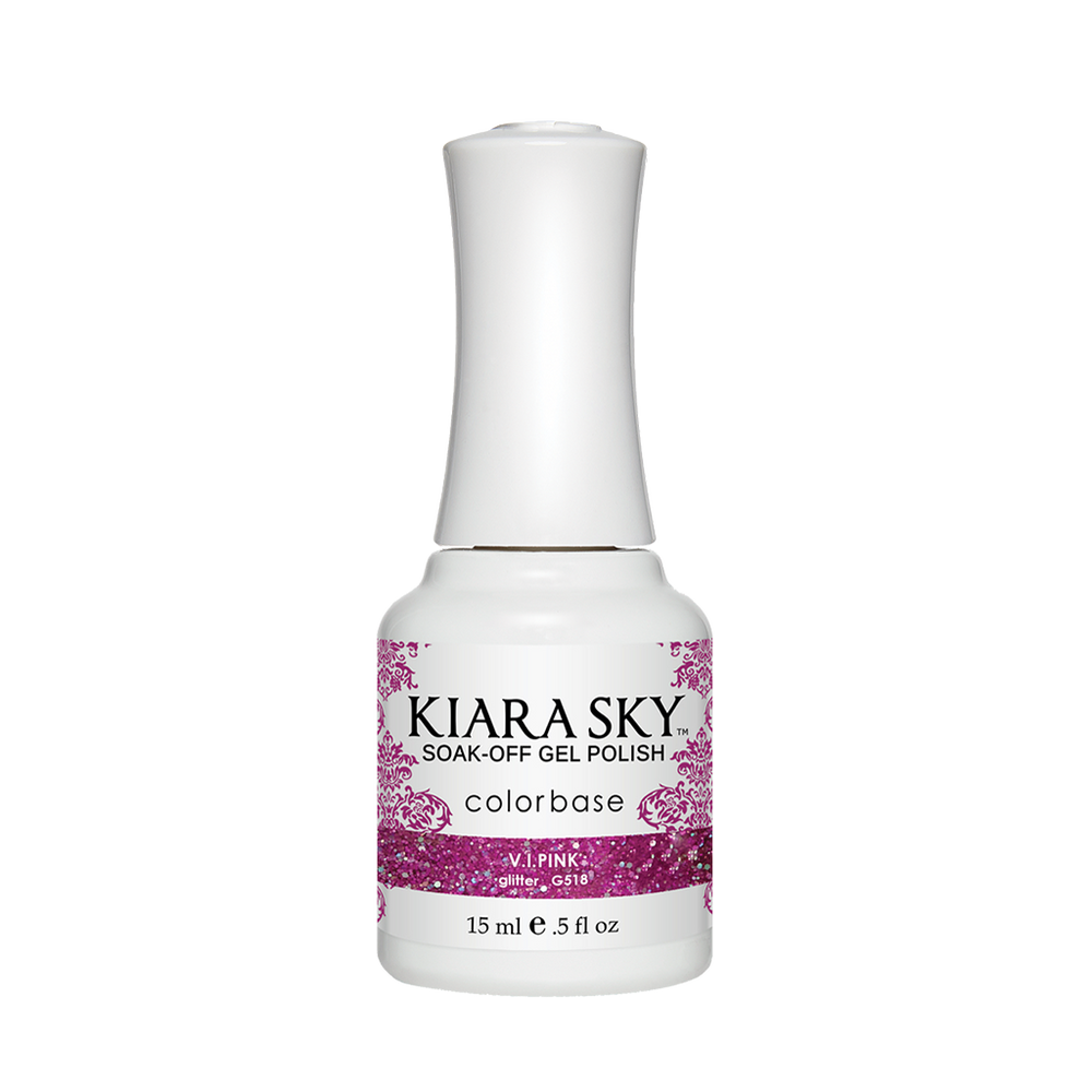 Kiara Sky Gel Polish, G518, V.I.Pink, 0.5oz MH1004