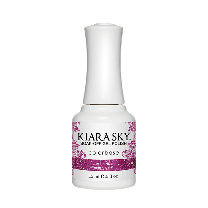 Kiara Sky Gel Polish, G518, V.I.Pink, 0.5oz MH1004