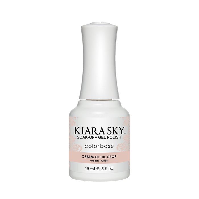 Kiara Sky Gel Polish, G536, Cream Of The crop, 0.5oz MH1004