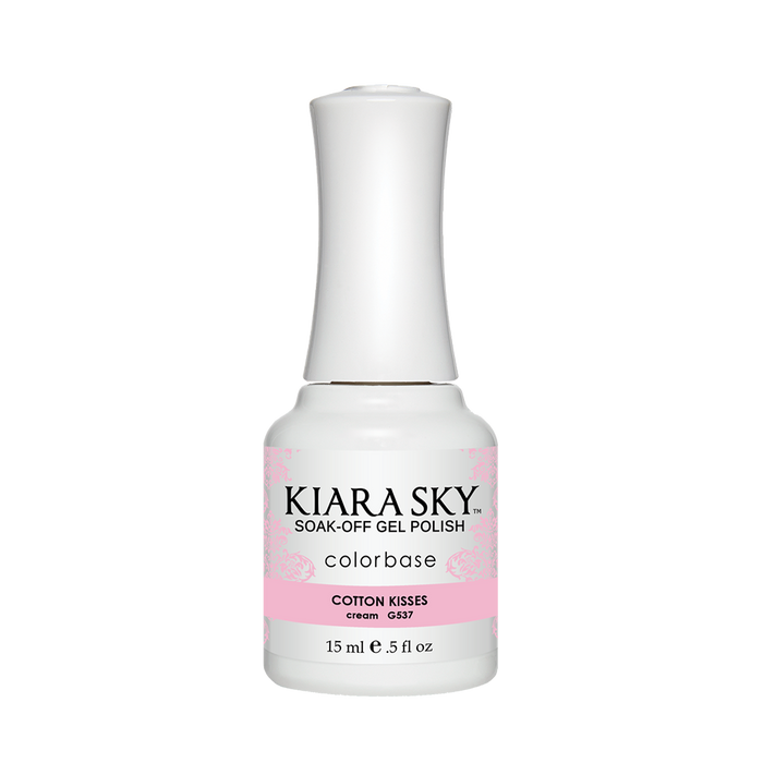 Kiara Sky Gel Polish, G537, Cotton Kisses, 0.5oz MH1004