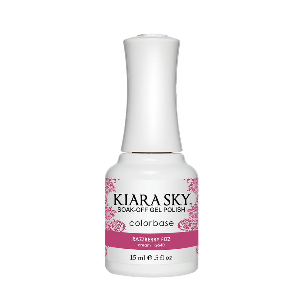 Kiara Sky Gel Polish, G540, Razzberry Fizz, 0.5oz MH1004