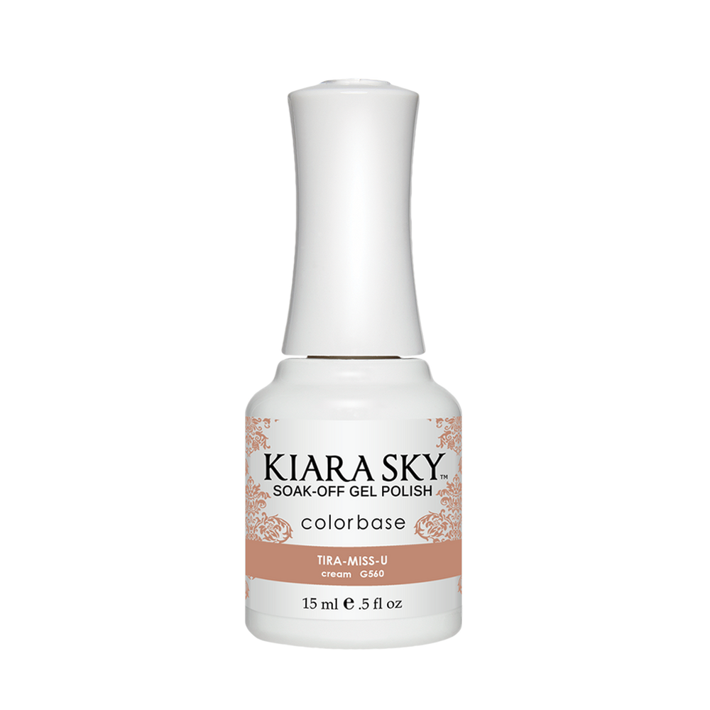 Kiara Sky Gel Polish, G560, Tira-Miss-U, 0.5oz Petal Dust,