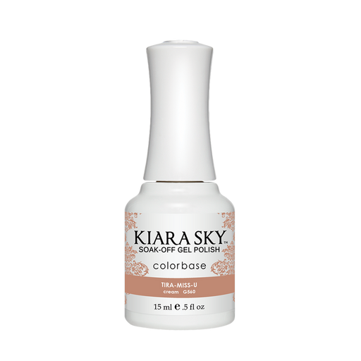 Kiara Sky Gel Polish, G560, Tira-Miss-U, 0.5oz Petal Dust,