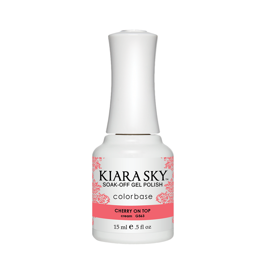 Kiara Sky Gel Polish, G563, Ice Cream Parlour Collection, Cherry On Top, 0.5oz MH1004