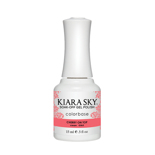 Kiara Sky Gel Polish, G563, Ice Cream Parlour Collection, Cherry On Top, 0.5oz MH1004